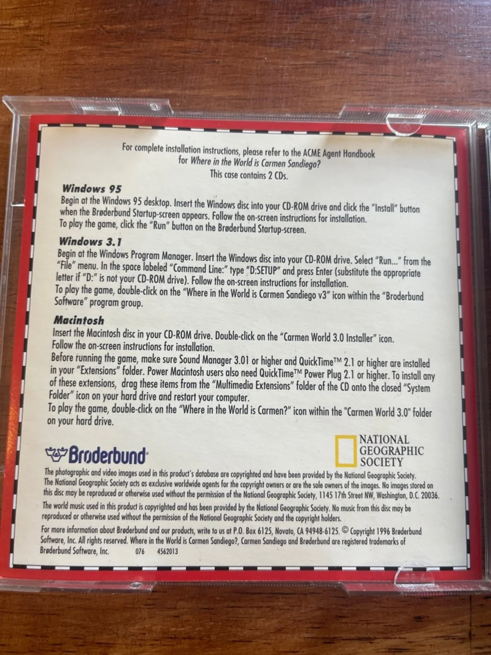Where in the World Is Carmen Sandiego? CD-ROM